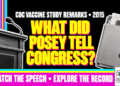 What Did Posey Tell Congress? Cdc Vaccine Study Remarks • 2015